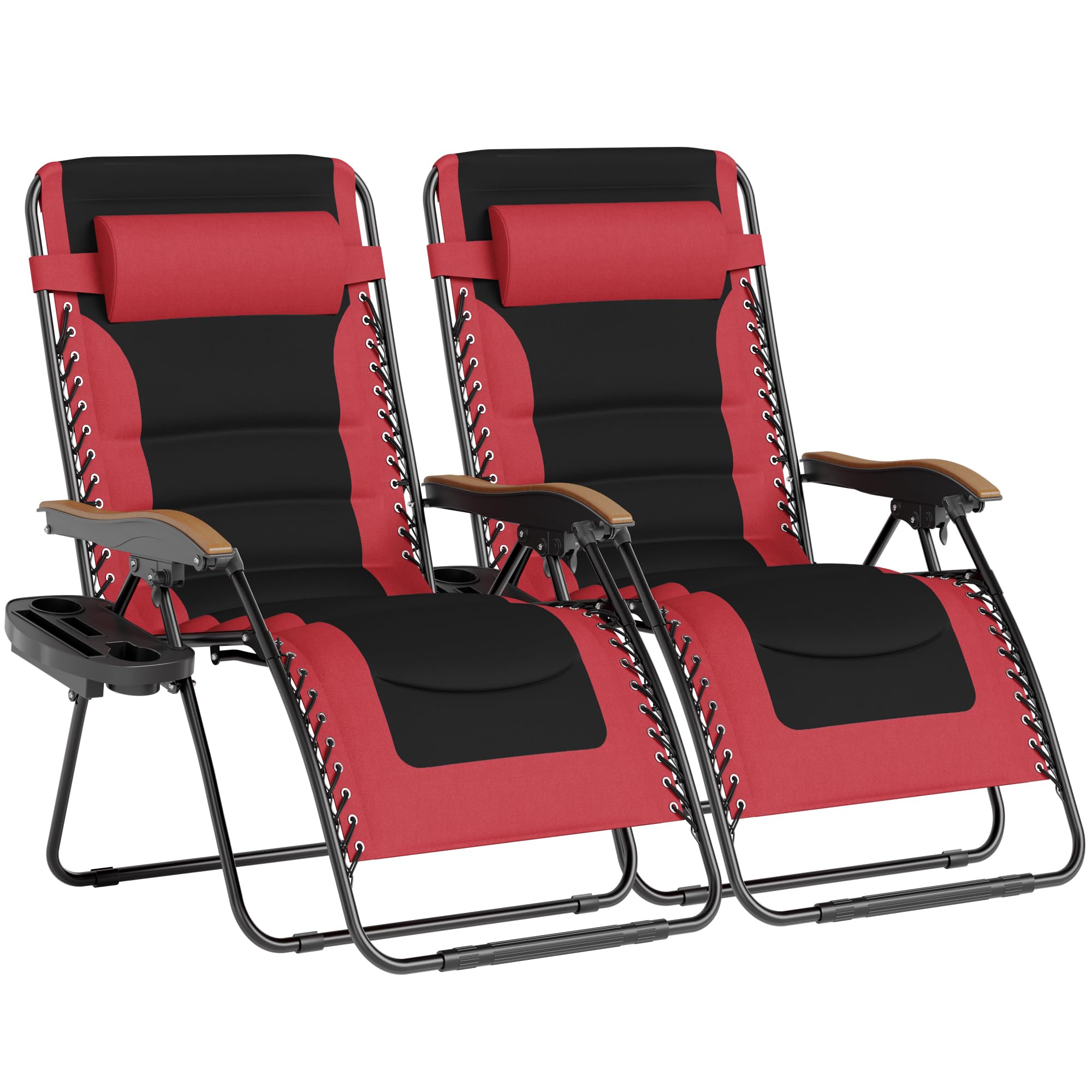 Amazon.com: PHI VILLA XXL Padded Zero Gravity Chair Set of 2, Cup